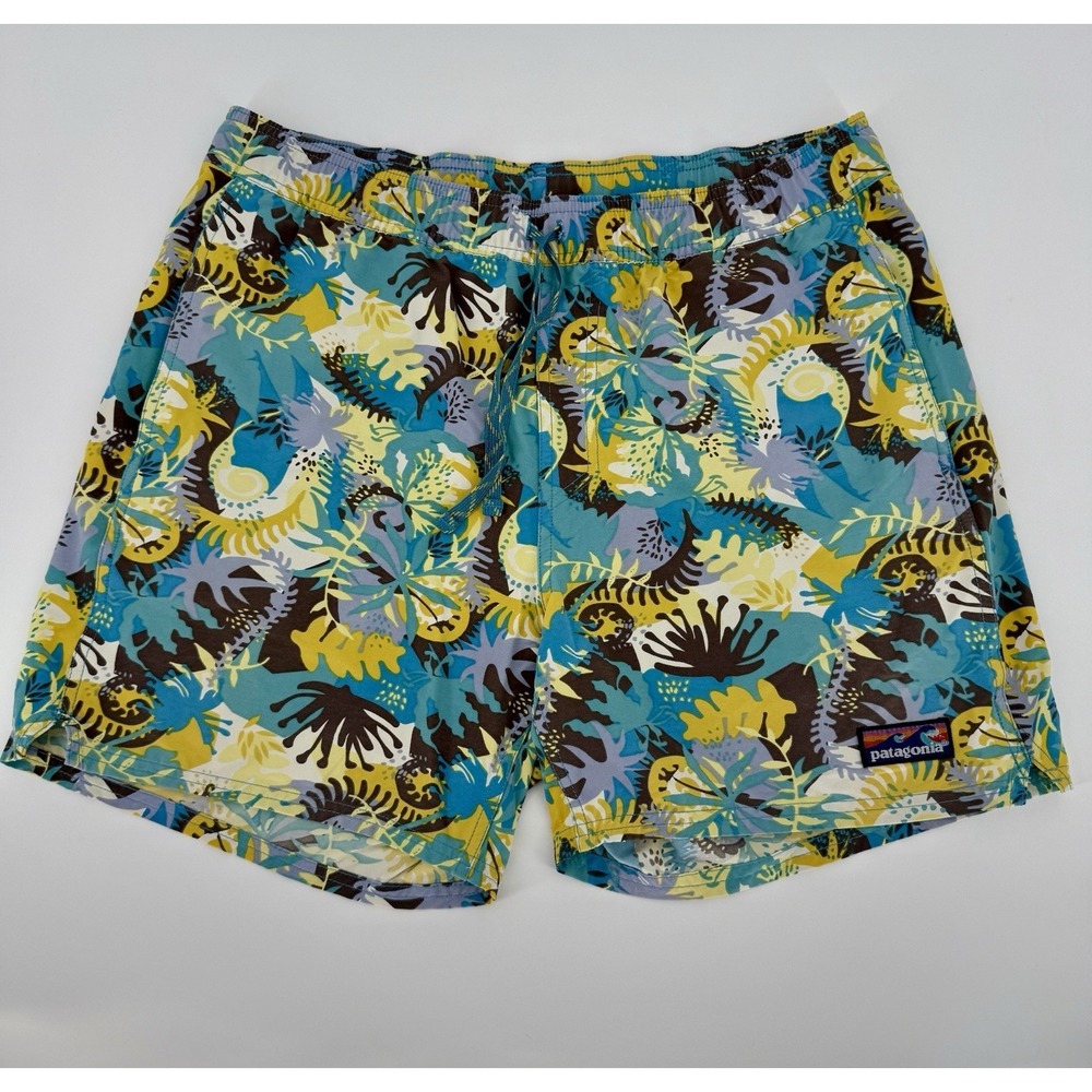 Patagonia Mens Shorts Stretch Wavefarer Board Large Volley Unlined 5.5" Inseam
